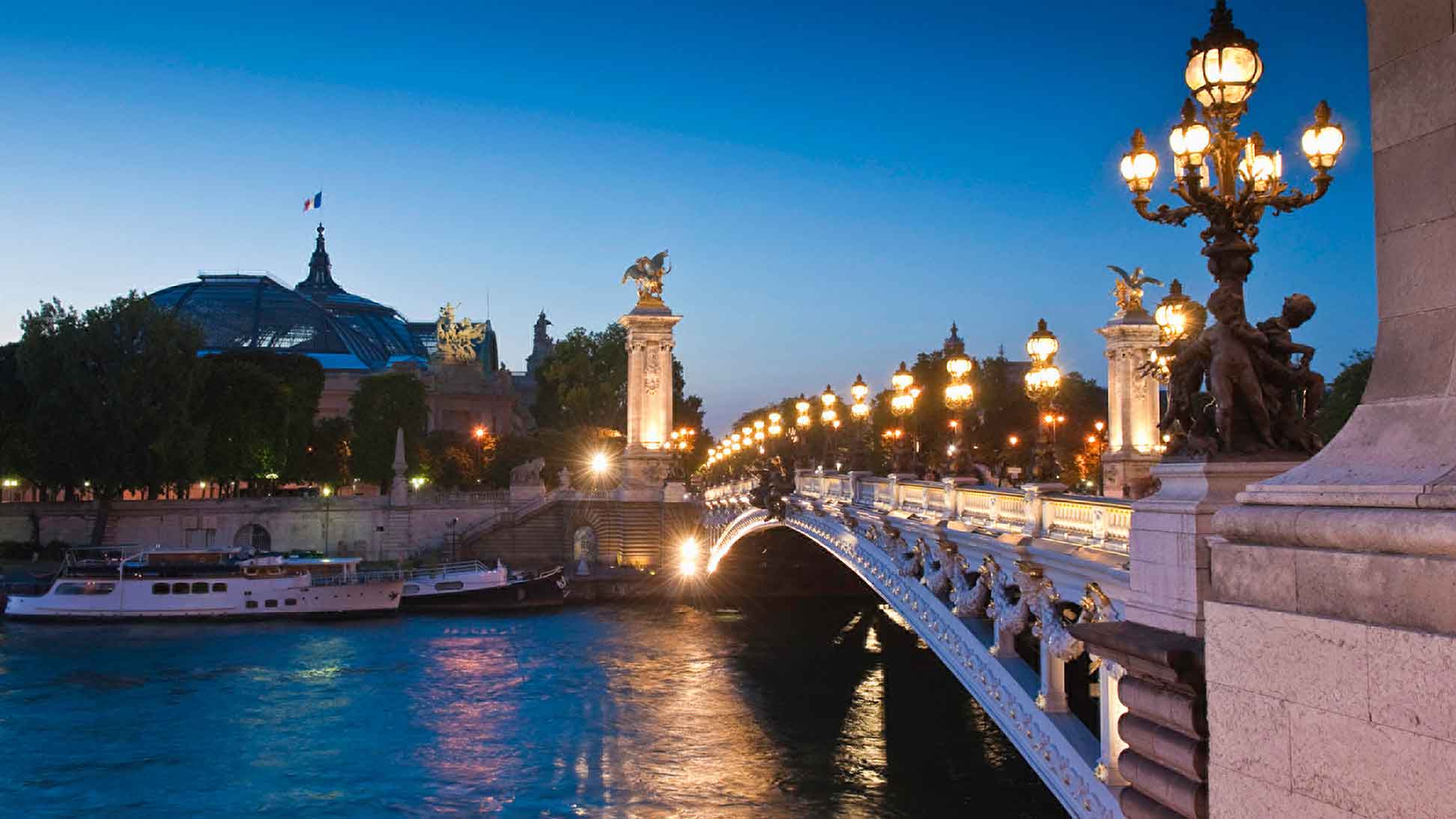 Bridge over the River Seine in Paris, France