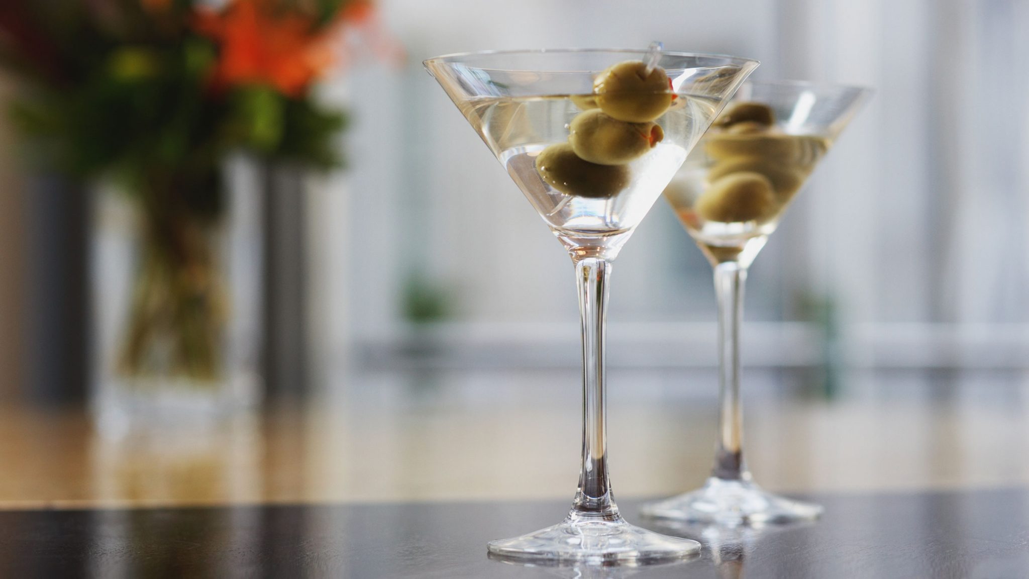 Classic martinis served at Le Bar at Four Seasons Hotel George V, Paris
