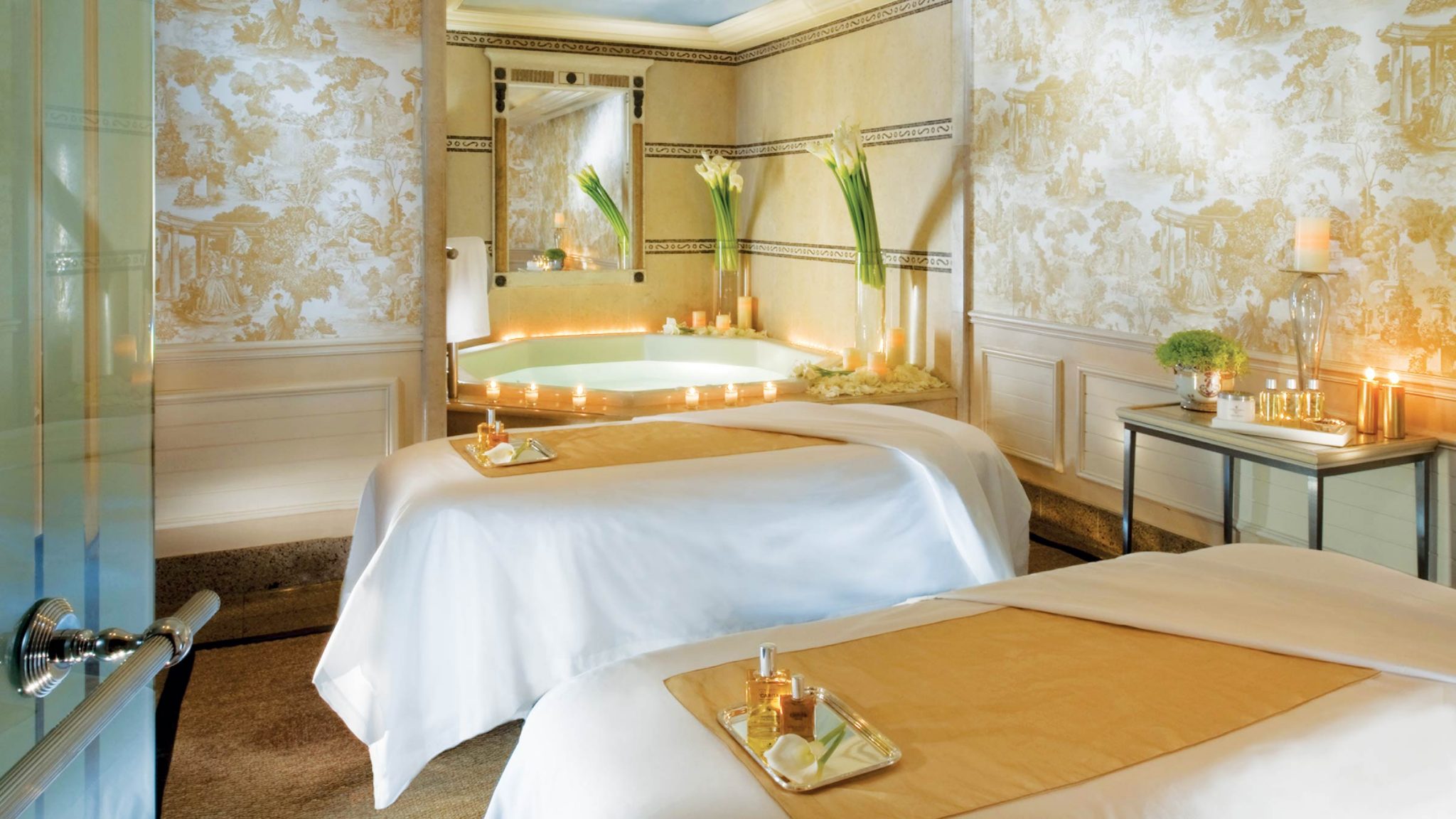 Spa treatment rooms at Four Seasons Hotel George V—Paris, France