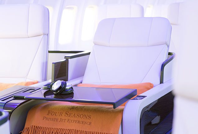 Four Seasons Jet flat-bed seats