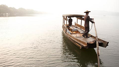 Journey Back in Time on a Traditional Chinese Rowboat