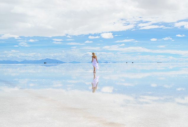 Lesley Murphy - Reflective Salt Flats, Bolivia