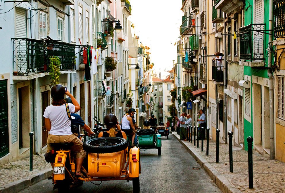 Lisbon Photography Vintage Motorcycle Sidecar Tour