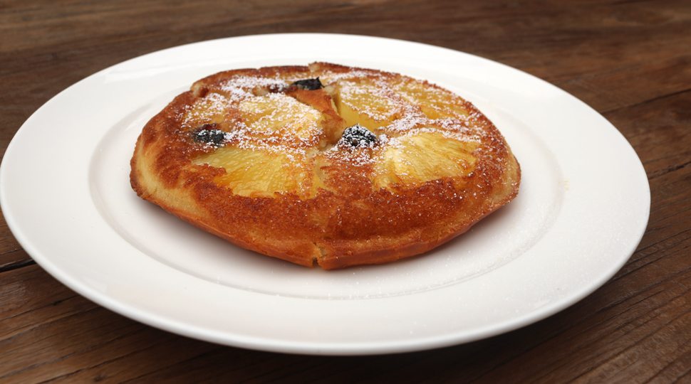 Pastry on a white plate