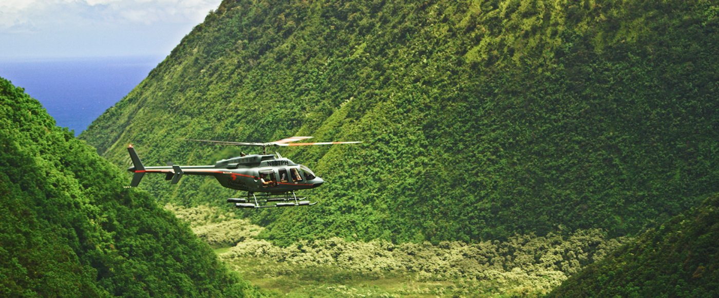 Helicopter in Maui