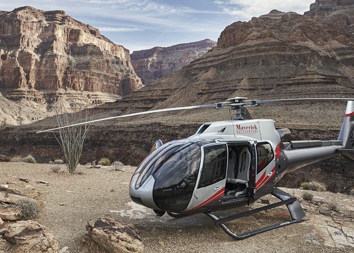Helicopter near Grand Canyon