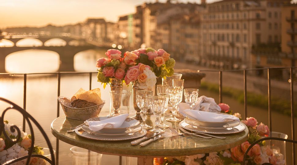 A private dinner on the Arno River
