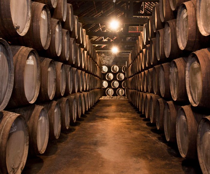 Wine cellar at Graham's Port winery