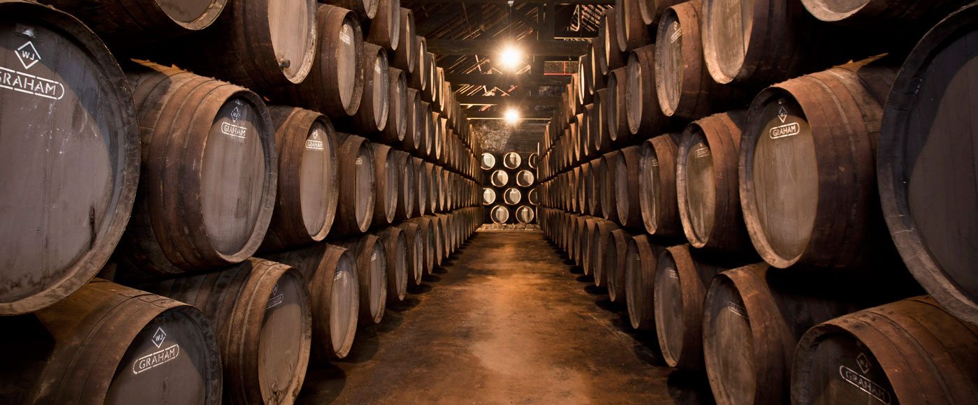 Wine cellar at Graham's Port winery
