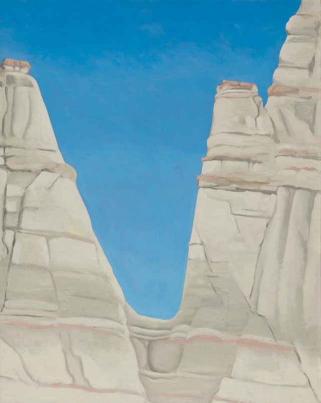 Georgia O’Keeffe’s The White Place in the Sun (1943). On display at the Art institute of Chicago.