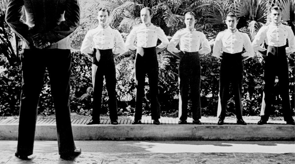 Staff at the historic Miami Surf Club circa 1950.