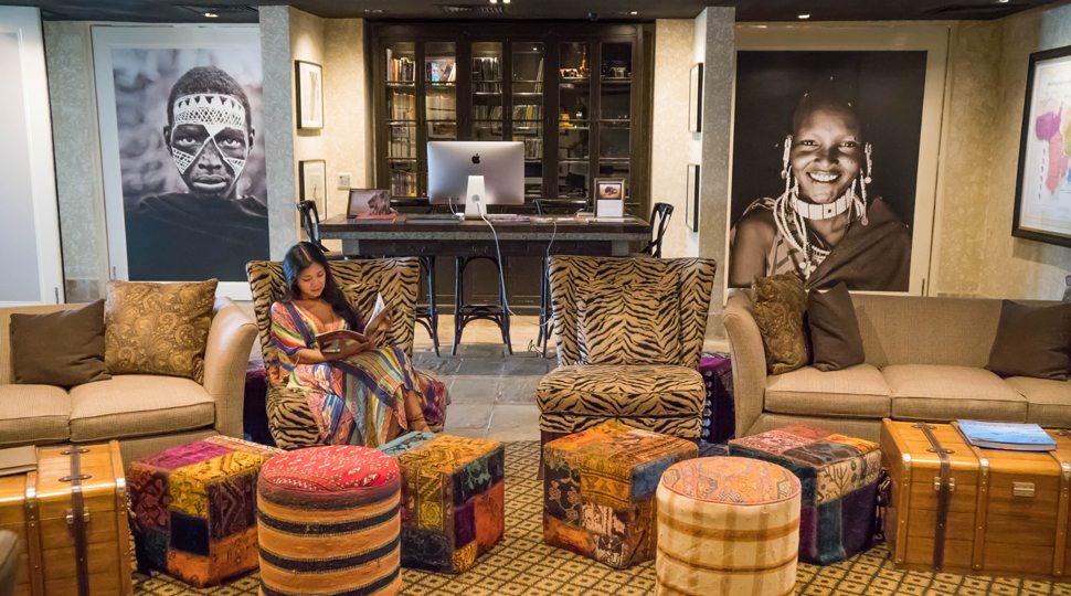 Marcy Yu at the Maasai Discovery Centre in Four Seasons Serengeti