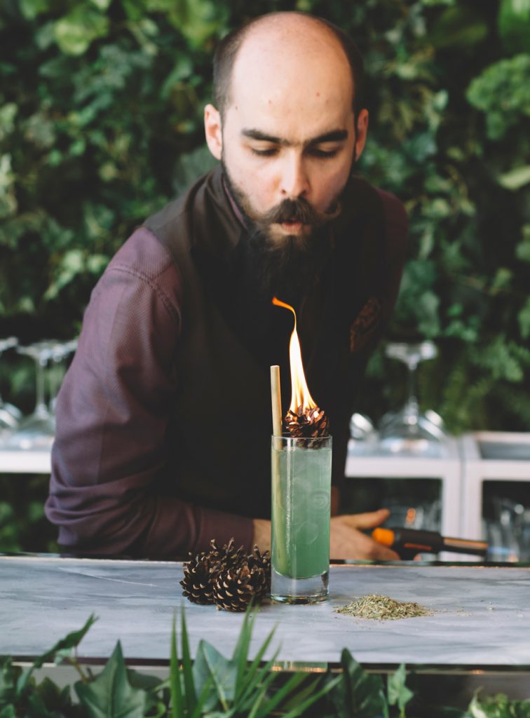 Michal Maziarz fuels the flames of a Step into the Green