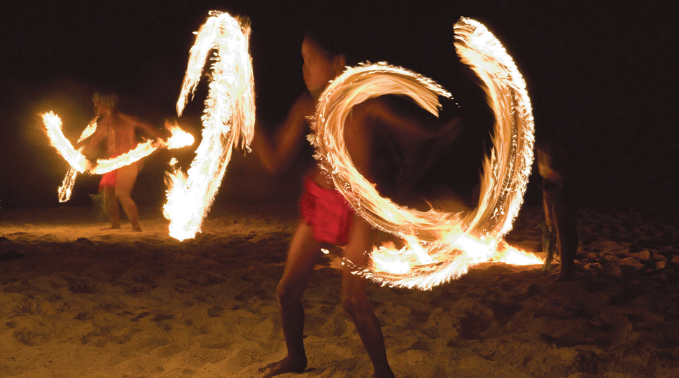 Fire Dance In Bora Bora