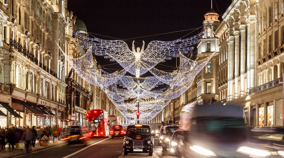 Mayfair, London Christmas lights