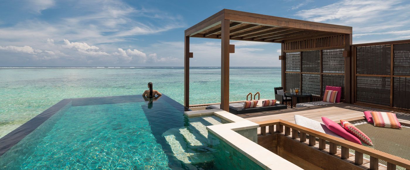 Private pool in Maldives