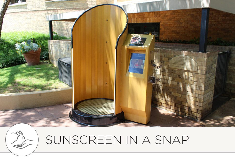 SnappyScreen sunscreen booth