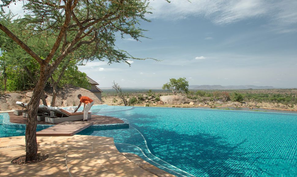 Infinity pool at Four Seasons Safari Lodge Serengeti