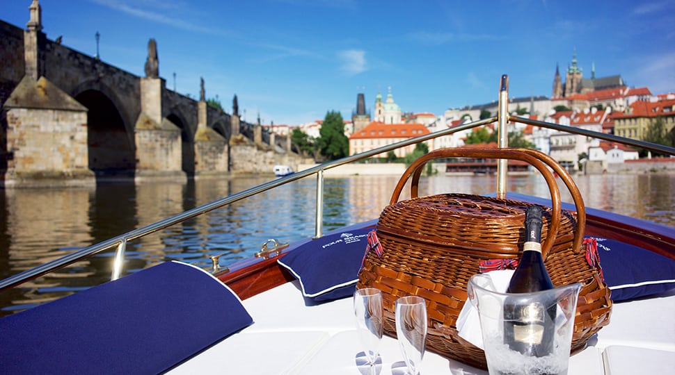 Prague boat picnic