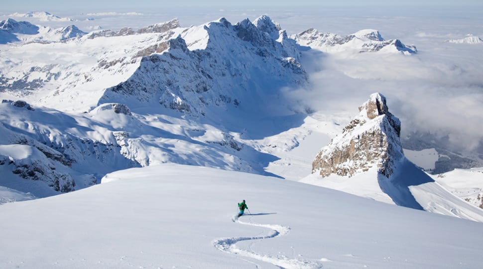 Skiiing in the Alps