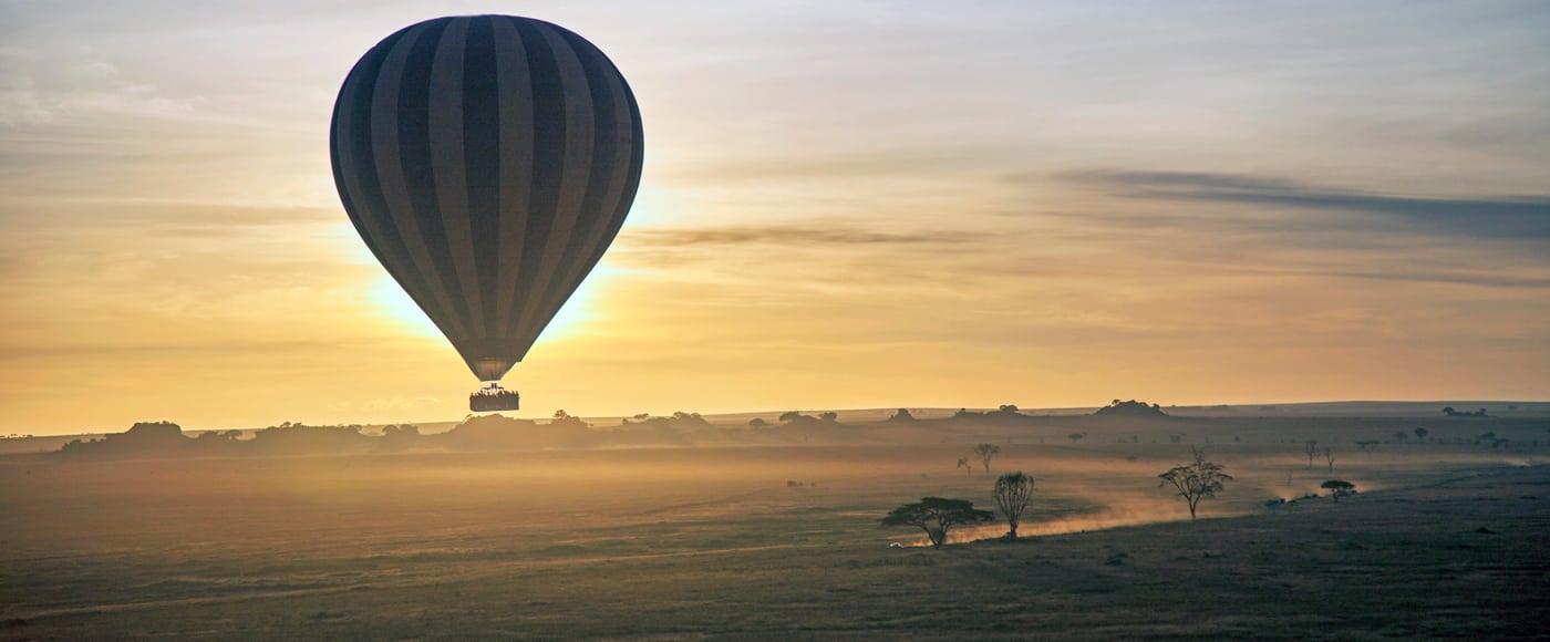 Hot air balloon in Serengeti