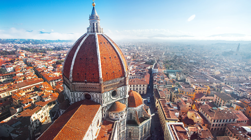 Aerial view of Florence
