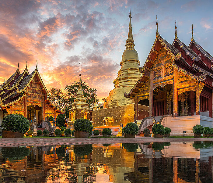 Phra Singh Waramahavihan Temple Of Thailand