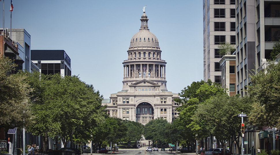 State capitol building in Austin, Texas