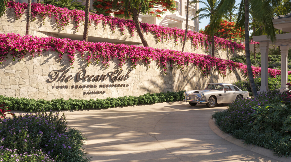 Driveway of The Ocean Club